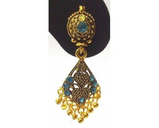 Golden Oxidized Earrings Jhumka Jhumki Ethnic Imitation Jewelry Drop Dangle EA88